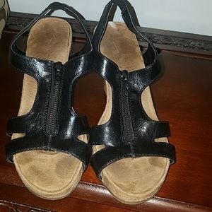 Black Aerosoles Wedge sandals